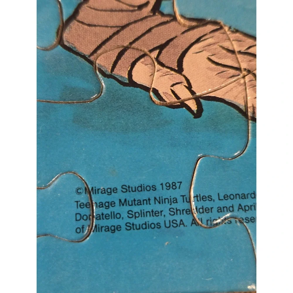 Vintage TMNT Splinter Puzzle Complete 100 Pc 1987 Mirage Studios Teenage Mutant